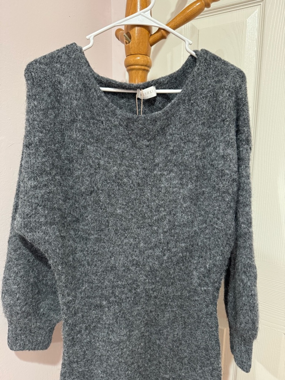 SOLD NWT Meshki Rafferty Boat Neck Knit Mini Dress - Picture 3 of 5